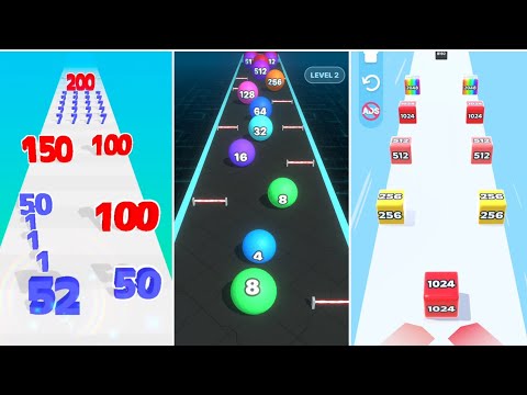 Number Master - Crazy Ball 2048 - Jelly Run 2048 - Max Level