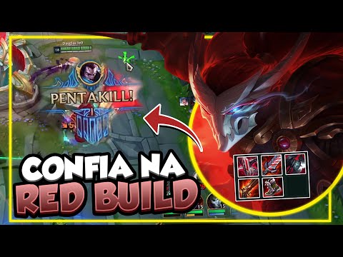 FAÇA A PODEROSA RED BUILD, CONFIA! - YASUO VS ZED | League of legends