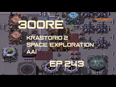 EP243RE - Biological science fix, Part II. - Factorio 300 (Krastorio 2 | Space exploration | AAI )