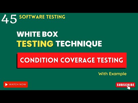 condition coverage in white box testing | condition coverage example | software engineering