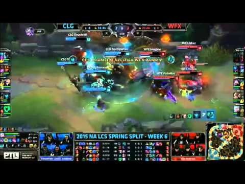 CLG Doublelift Kalista VS Winterfox Altec Corki Highlights   2015 NA LCS Spring W6D1