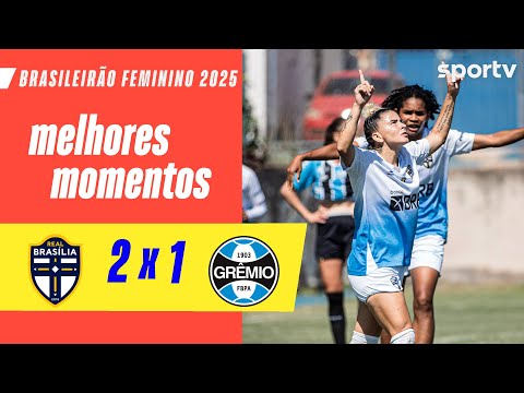 Gols e lances de Real Brasília x Grêmio
