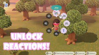 How To Unlock Reactions In Animal Crossing New Horizons