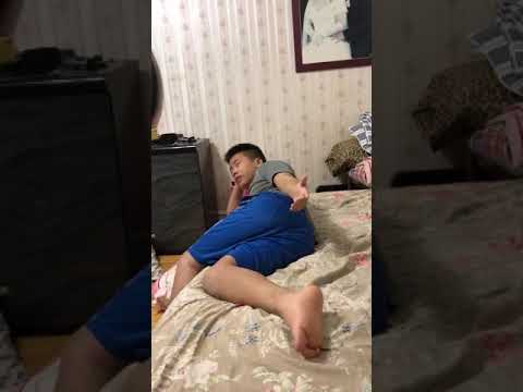 Big Sister vs little Brother (my 2 little cousins) having a fight