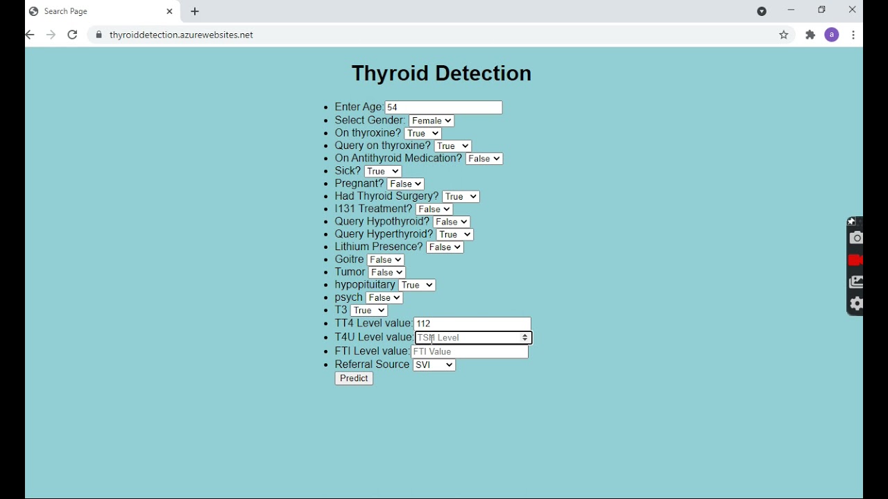 Thyroid Detection | Python | Data Science | Project