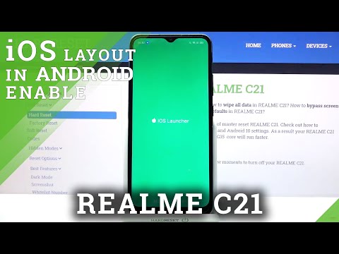 REALME C21 – Get iOS Launcher / Install Apple Layout