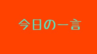 今日の一言 8