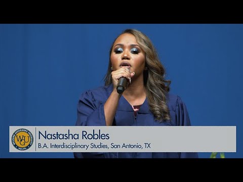 WGU 2020 Dallas Commencement - National Anthem Sang by Nastasha Robles