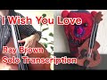 Ray Brown - I Wish You Love(Solo Transcription)