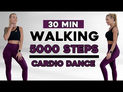 30 MIN 5000 SCHRITTE WORKOUT 👟 | Lustiges schnelles Walking-Tanz-Workout, Ganzkörper, keine Gerät...