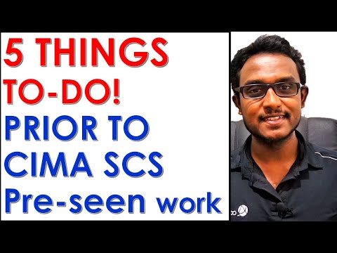 5 Things to Do prior to CIMA SCS Pre-seen work | CIMA Strategic Case Study | CIMA SCS November 2022