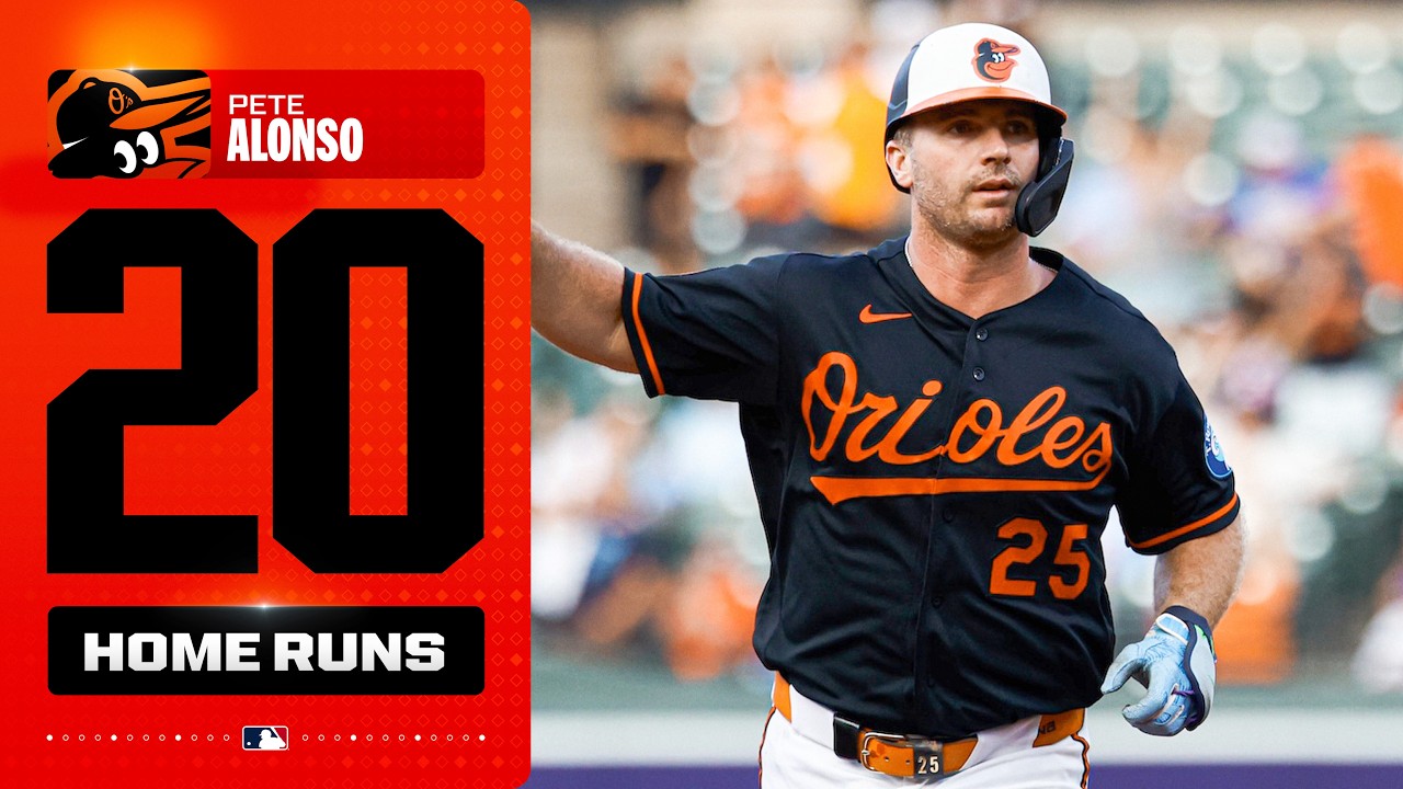 Pete Alonso CRUSHES his 20th homer of the season! 🐻‍❄️ (First 20-homer season with the O's)