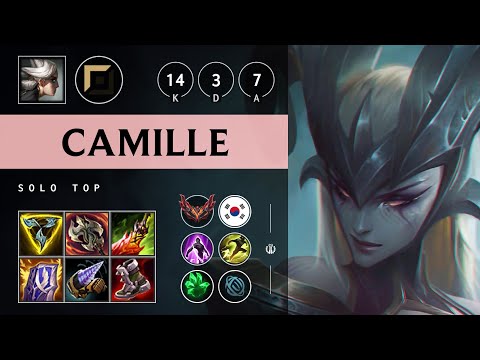 Camille Top vs Gnar - KR Grandmaster Patch 25.12
