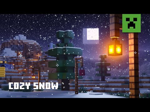 Minecraft Soothing Scenes – Relaxing Falling Snow