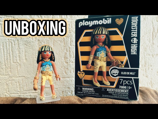 Vídeo relacionado con PLAYMOBIL | Monster High | Cleo de Nile | Set de figura para juegos de rol místicos y fiestas de Halloween | Con accesorios egipcios y complementos | Ideal para niños a partir de 4 años | 71996
