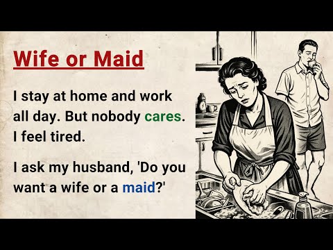 Learn English through Stories Level 3 ⭐ Wife or Maid - Emotional English Story for Listening Practic