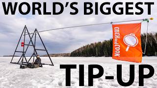 Going Ice Fishing With The WORLD'S BIGGEST TIP-UP!