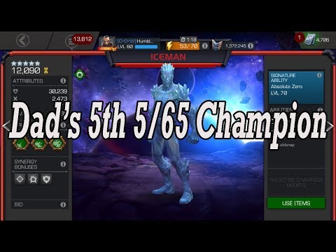 5 Star Ice Man rank up to 5/65 - Marvel Contest of Champions