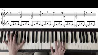 The Departure (The leftovers OST Lullaby Version) ~ Max Richter | with Piano Score (beginner piece)