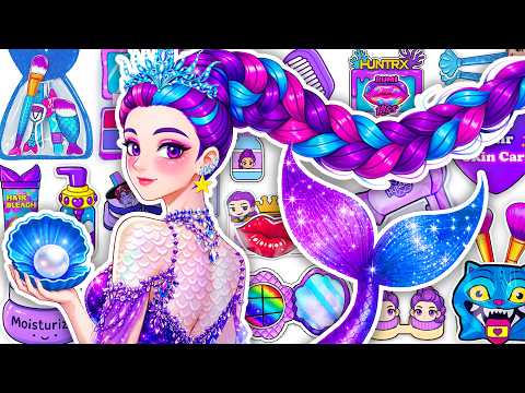 💖Paper DIY💖Unboxing KPOP DEMON HUNTERS RUMI Mermaid Glow Up + Skincare + Makeup Blind Bag | Tana DIY