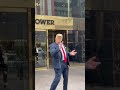 Donald Trump Busting Some Dance Moves Outside Trump Tower 5th Avenue Manhattan New York #shorts