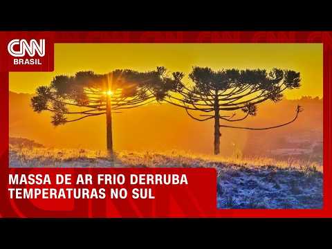 Defesa Civil alerta para mais frio no Sul do Brasil para esta segunda (24) | CNN NOVO DIA