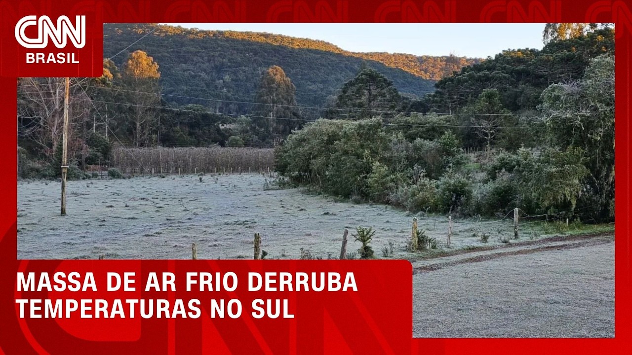 Defesa Civil alerta para mais frio no Sul do Brasil para esta segunda (24) | CNN NOVO DIA