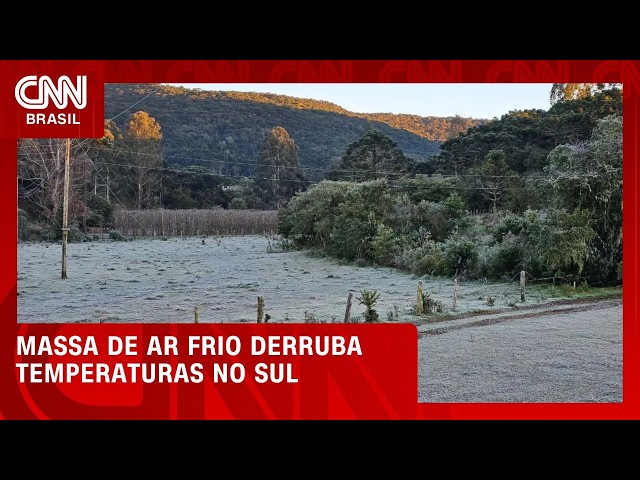 Defesa Civil alerta para mais frio no Sul do Brasil para esta segunda (24) | CNN NOVO DIA