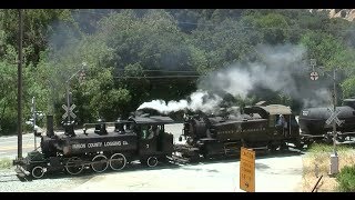 preview picture of video 'Steam Train Double Header Locomotives No. 7 & No. 2'