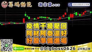 【大戶羅盤籌碼動能】 #謝宗霖0217，疫情干擾壓回 阿材阿泰還好 好股準備進場 (圖)