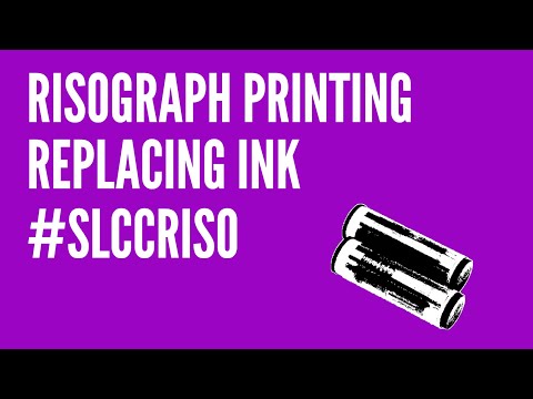 Part of a video titled Risograph Printing: Installing a New Ink Cartridge - YouTube
