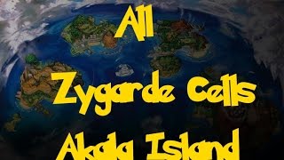All Zygarde Cells: Akala Island (Pokemon Sun/Moon)