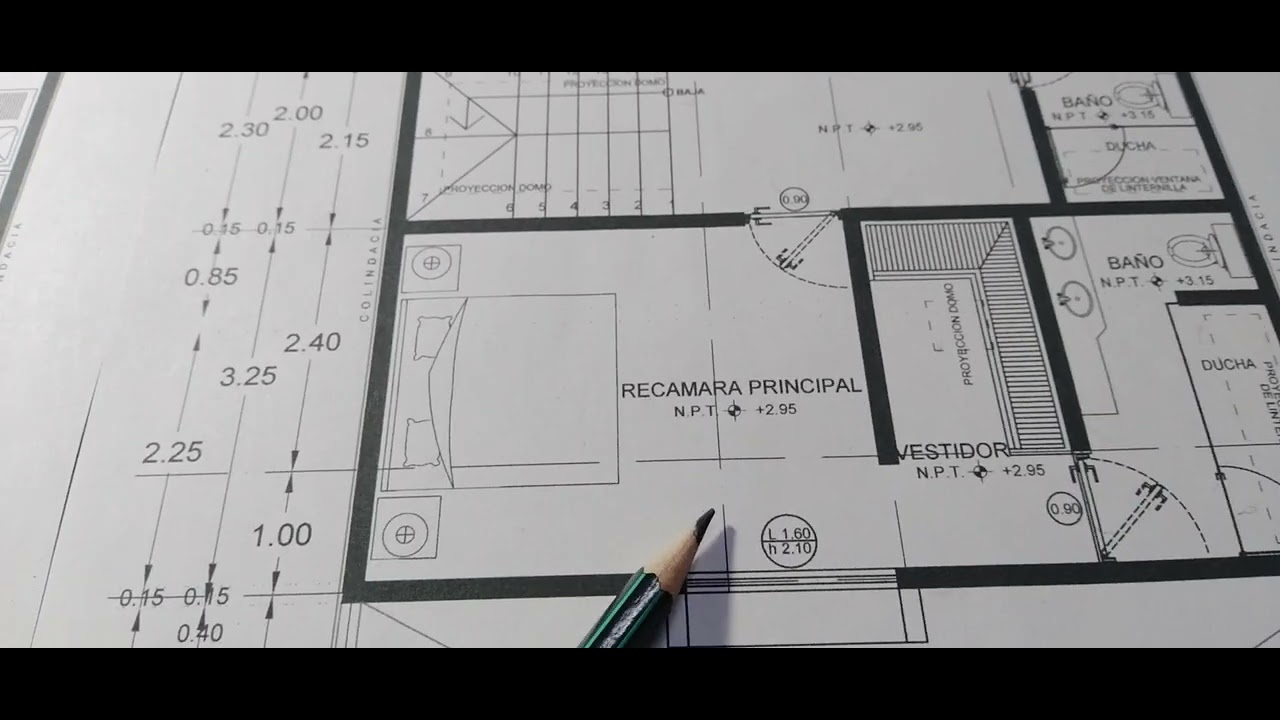 PLANO ARQUITECTÓNICO DE CASA HABITACIÓN 🏡 120 M2.