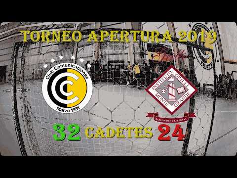 30/03/2019 Handball Comunicaciones vs Instituto Grilli Cadetes Torneo Apertura 2019 Fecha 3 Femebal