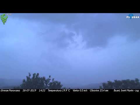 Buzet, Sveti Martin - jug 28.07.2019 Day HD TimeLapse