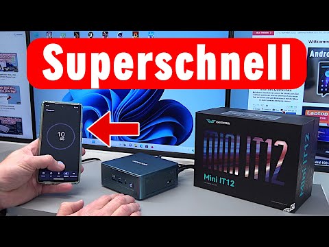 Windows 11 bootet in 10 Sekunden (Linux in 7 Sek.) Geekom Mini-PC IT12 - Intel Iris vs. AMD Vega