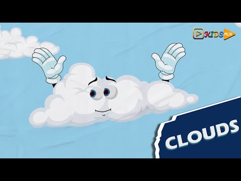 Sing Clouds song - Anas and Alifiya | KidsFlix Club - Nursery poem for Kids.