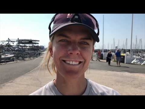 2018 Laser Senior Europeans - Training day - Paige Railey USA