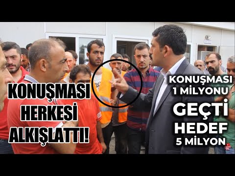 Rize Ülkü Ocakları Başkanı İhsan Alkan'ın Kürt İşçilere Konuşması