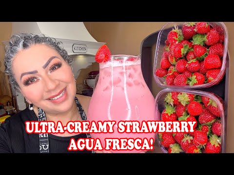 🥛🌺 5-MINUTE MAGIC: ULTRA-CREAMY STRAWBERRY AGUA FRESCA! (SO Delicious, You’ll Lick the Glass!)