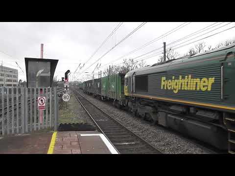 (HD) Hanson Class 59, Freightliner Class 66 & 70 - 3/3/12
