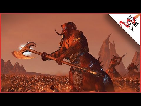 10530 CROSSBOWMEN vs 30 DRAGON OGRES SHAGGOTHS - Total War: WARHAMMER