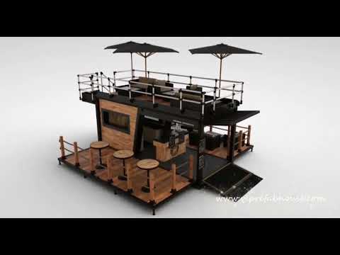 20 ft pop-up container coffee bar Container Store