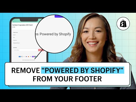 How to Remove "Powered by Shopify" from Your Footer || Shopify Help Center