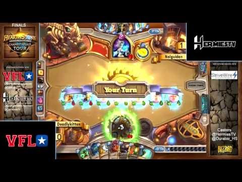 [Hearthstone]  VFL Weekly #9  QUICKSHOT Finals DeadlyKitten vs. Nalguidan.  Round #2