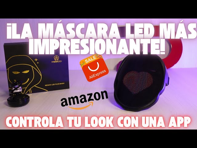 Vídeo relacionado con Máscara Facial LED Luminosa, Máscara LED Recargable Con Modos De Transformación Facial Con Detección De Gestos, 234 Cuentas De Lámpara LED, 50 Imágenes Integradas, Adecuada Para Cosplay Halloween
