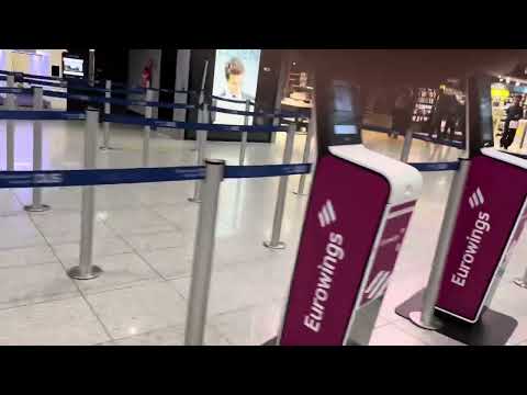 Nachtrag moderner Check-In Bereich von Eurowings am Düsseldorf Airport