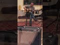 Gary practicing before recording the track