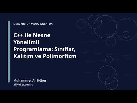 Open the Object-Oriented Programming with C++ video
