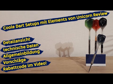 Coole Dart Designs mit den Gripper® 4 Elements Combos von Unicorn im Review